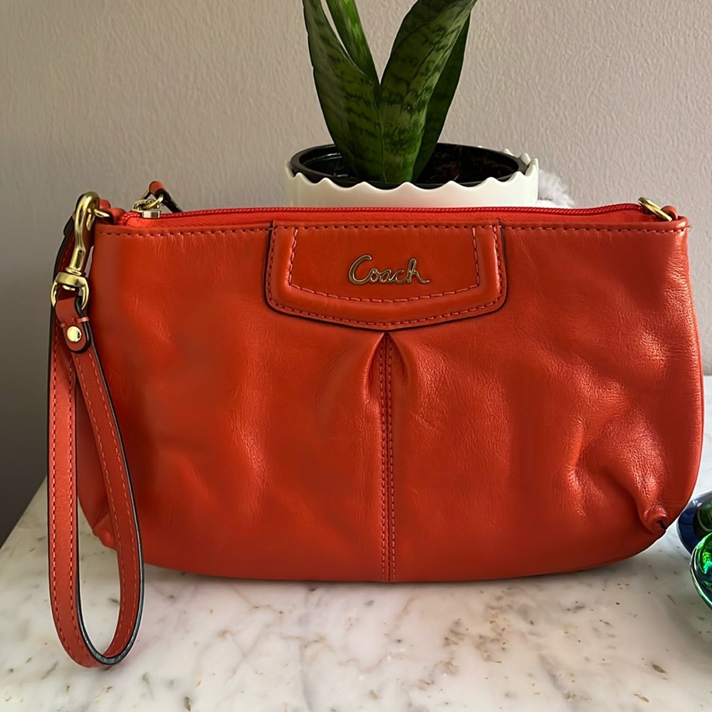 Coach Wristlet (Orange) - NWOT